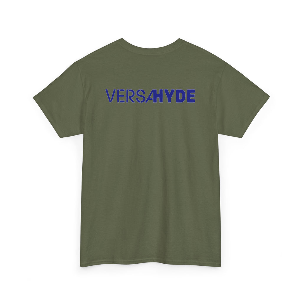 SW_VersaHyde Logo Tee - Front and Back Print Blue Font - 100% Cotton