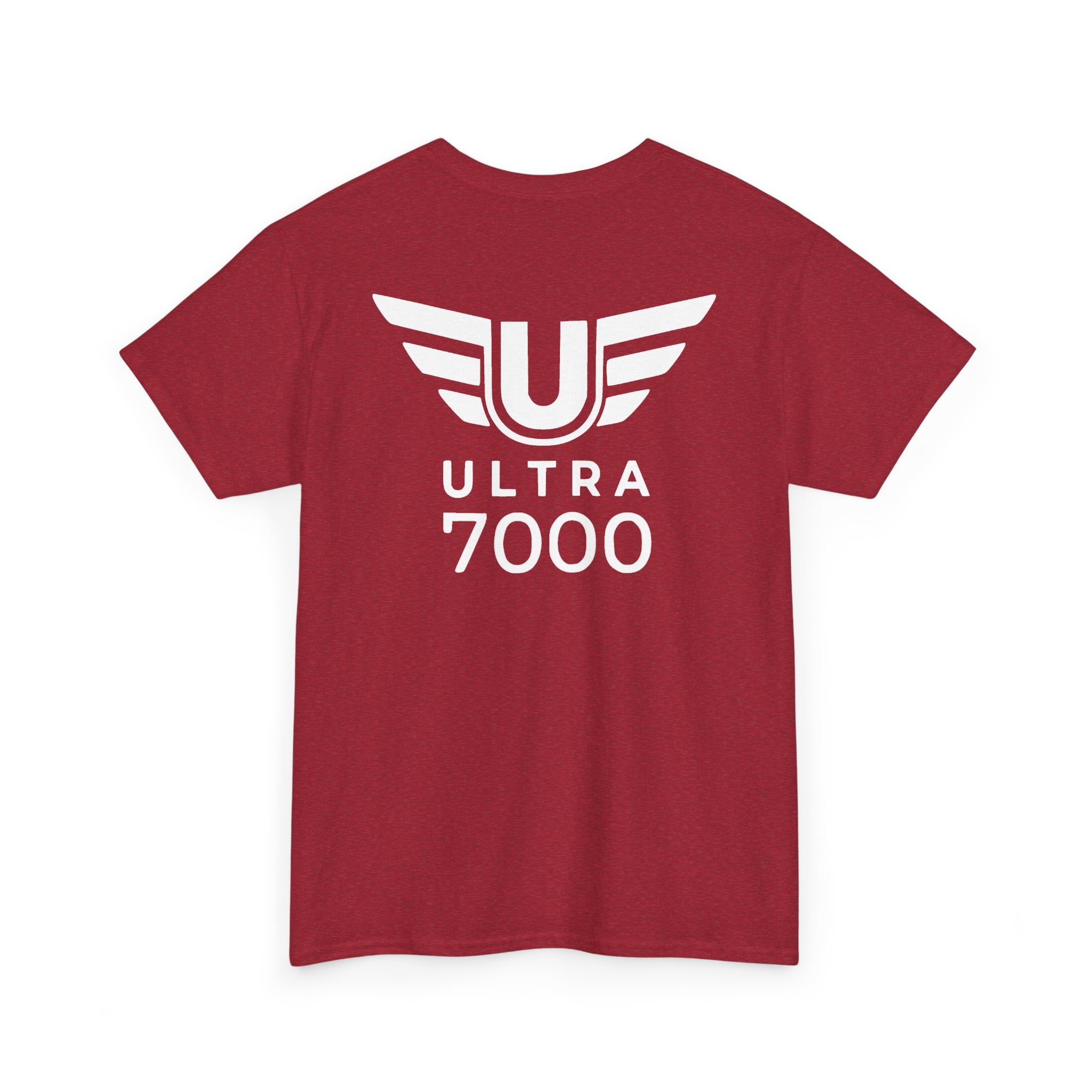 SW_Ultra 7000 Logo Tee - Front and Back Print - White Font - 100% Cotton