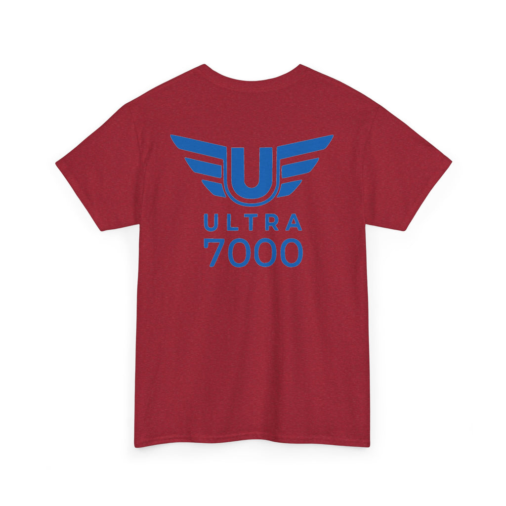 SW_Ultra 7000 Logo Tee - Front and Back Print Blue Font - 100% Cotton