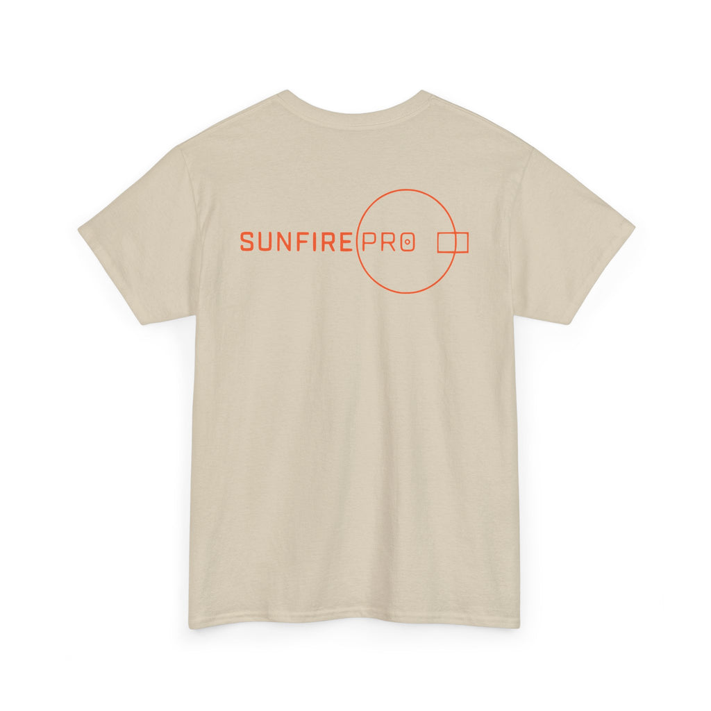 SW_SUNFIRE PRO Logo Tee - Front and Back Print Orange Font - 100% Cotton
