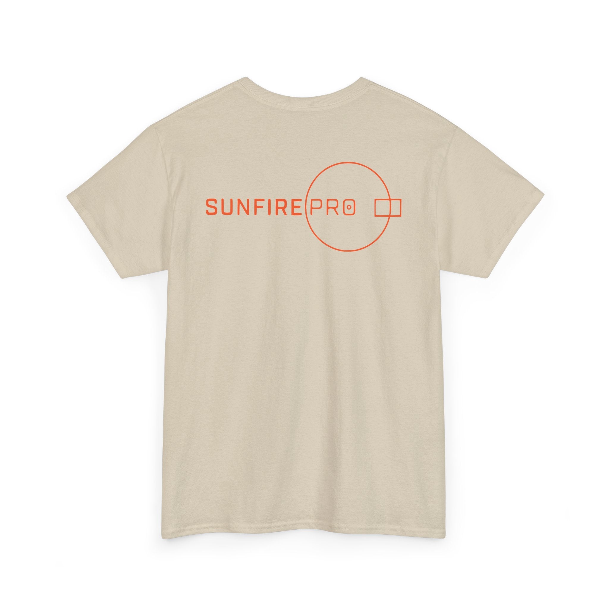 SW_SUNFIRE PRO Logo Tee - Front and Back Print Orange Font - 100% Cotton