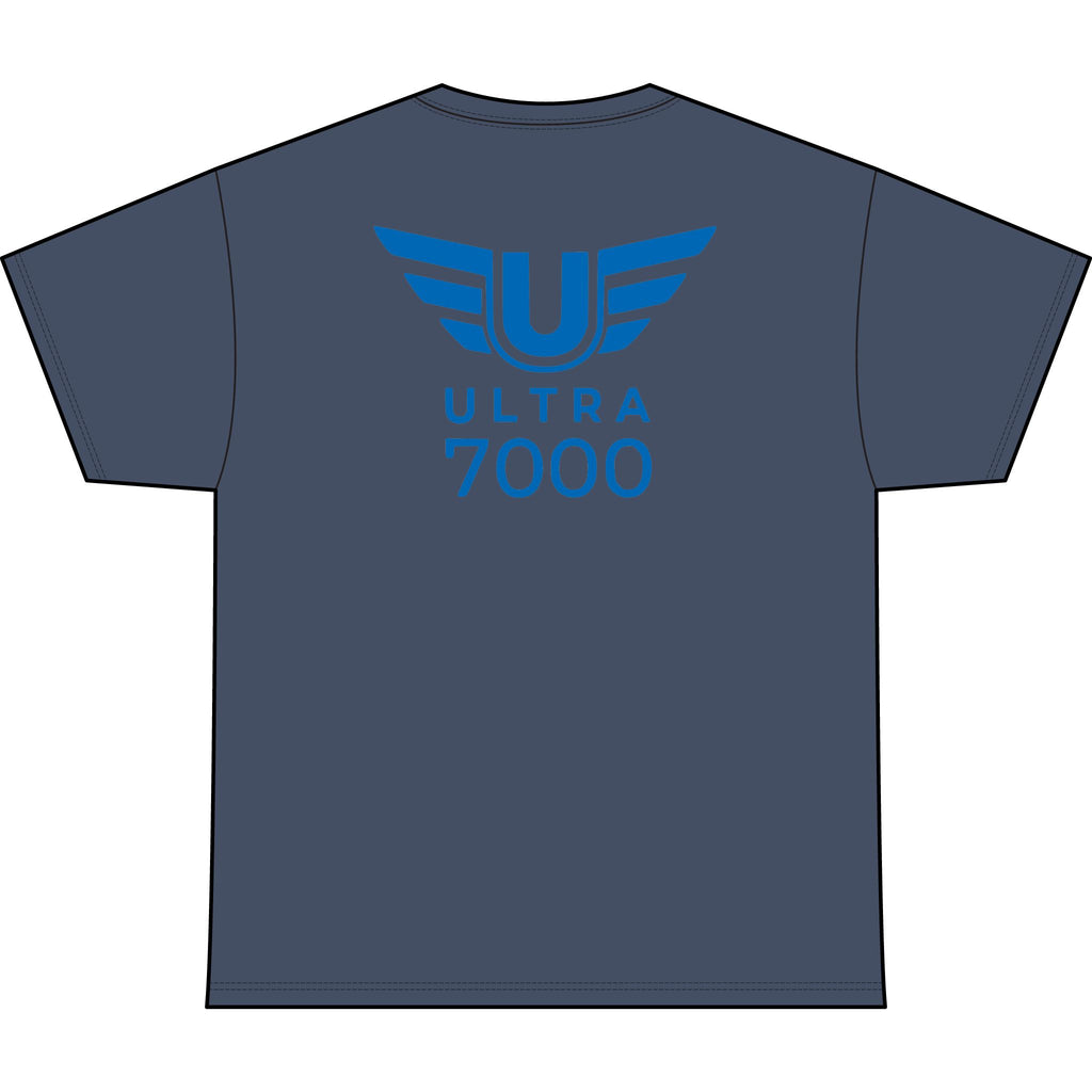 SW_Ultra 7000 Logo Performance Tee — Front & Back Design - Blue Font