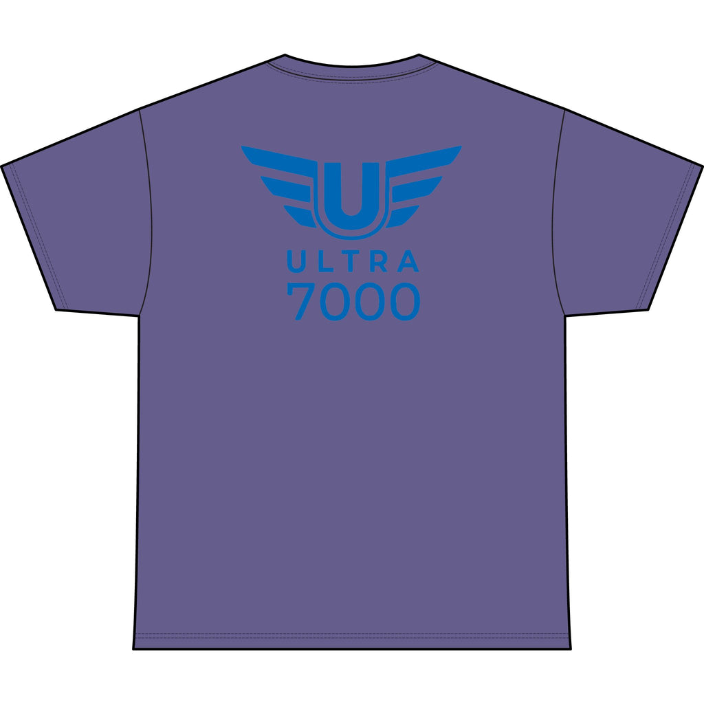 SW_Ultra 7000 Logo Performance Tee — Front & Back Design - Blue Font