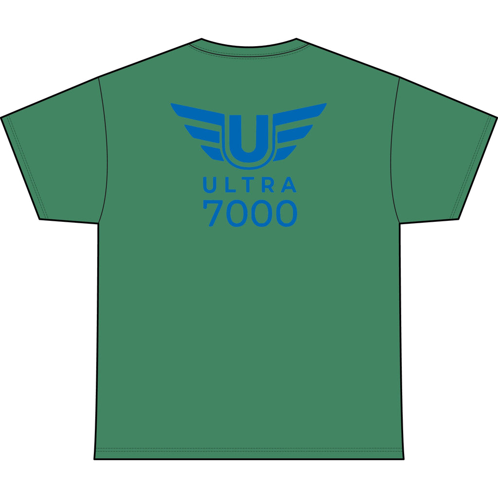 SW_Ultra 7000 Logo Performance Tee — Front & Back Design - Blue Font
