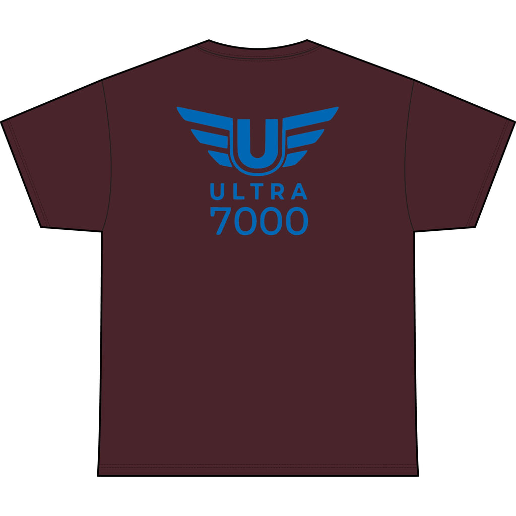 SW_Ultra 7000 Logo Performance Tee — Front & Back Design - Blue Font