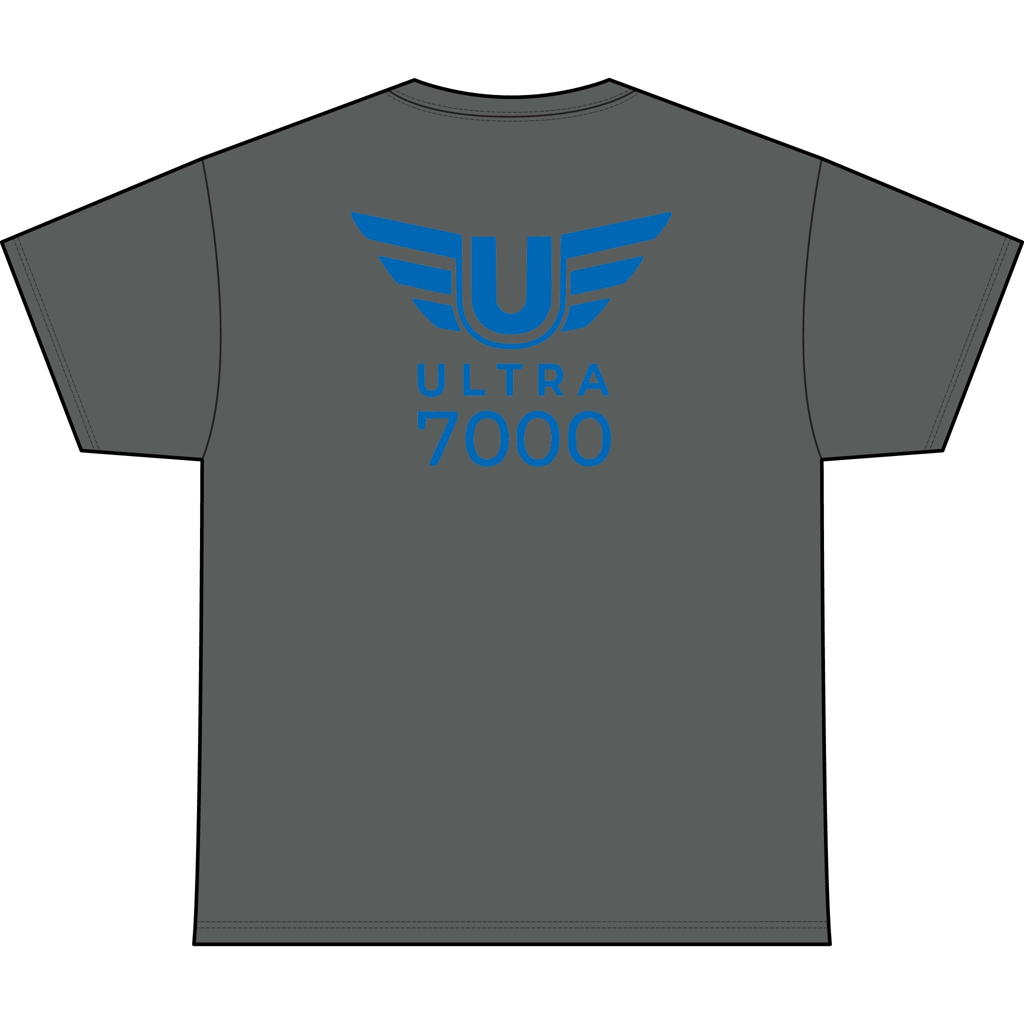 SW_Ultra 7000 Logo Performance Tee — Front & Back Design - Blue Font