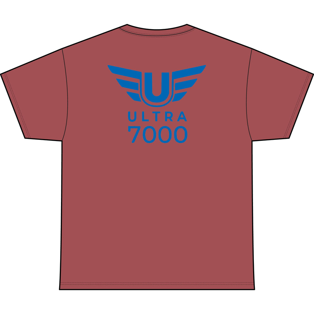 SW_Ultra 7000 Logo Performance Tee — Front & Back Design - Blue Font
