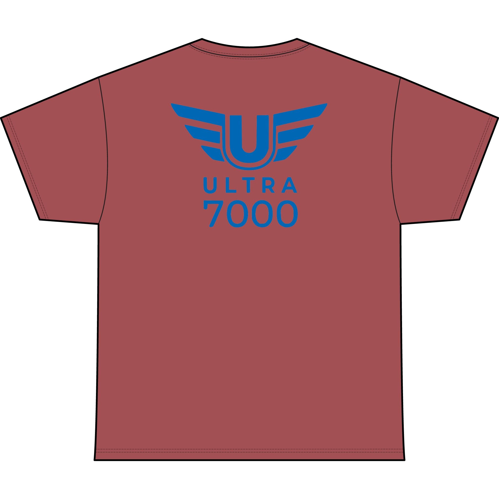 SW_Ultra 7000 Logo Performance Tee — Front & Back Design - Blue Font