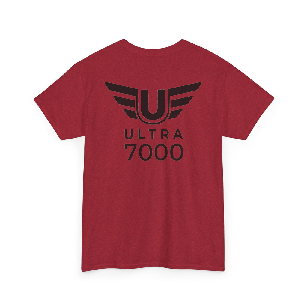 SW_Ultra 7000 Logo Tee - Front and Back Print Black Font - 100% Cotton