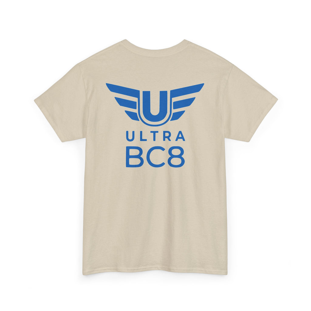 SW_Ultra BC8 Logo Tee - Front and Back Print Blue Font - 100% Cotton