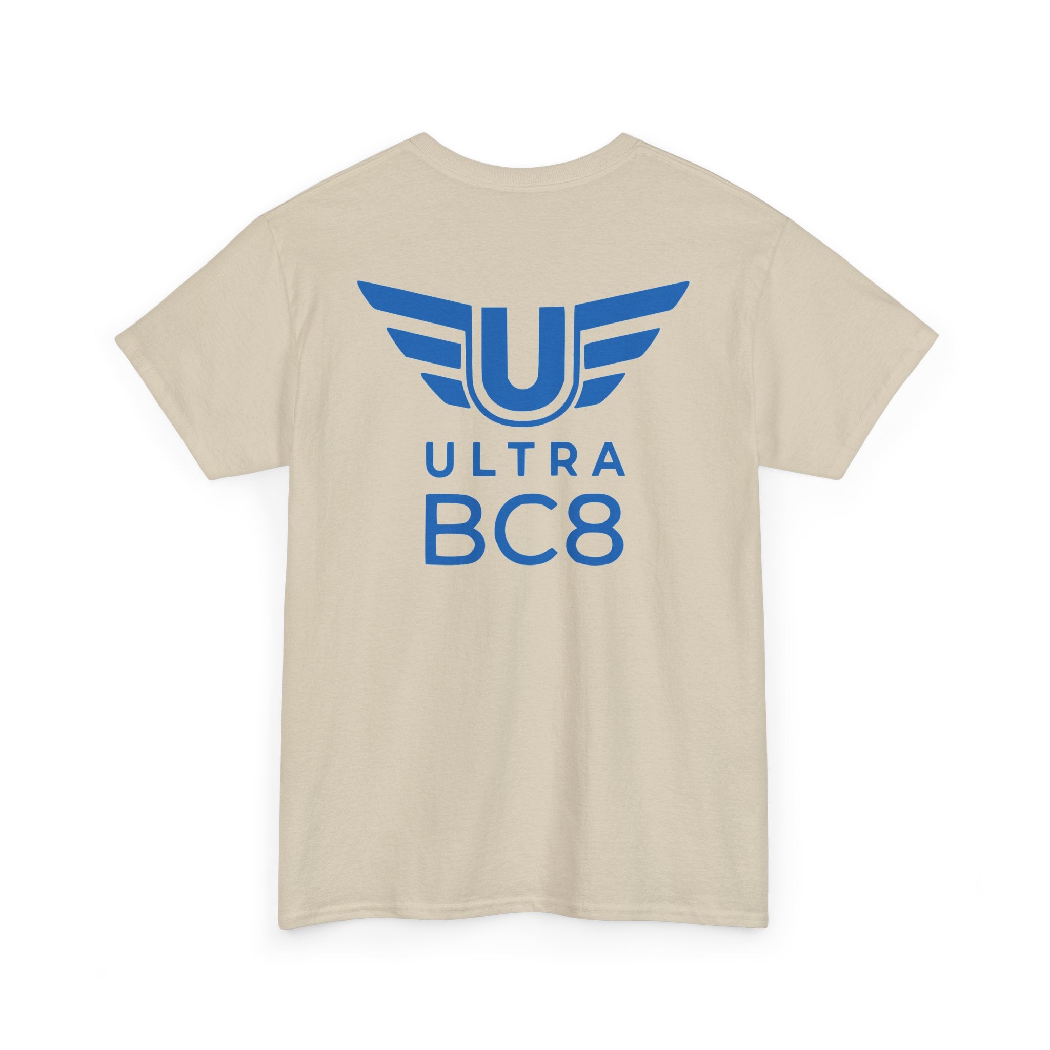 SW_Ultra BC8 Logo Tee - Front and Back Print Blue Font - 100% Cotton
