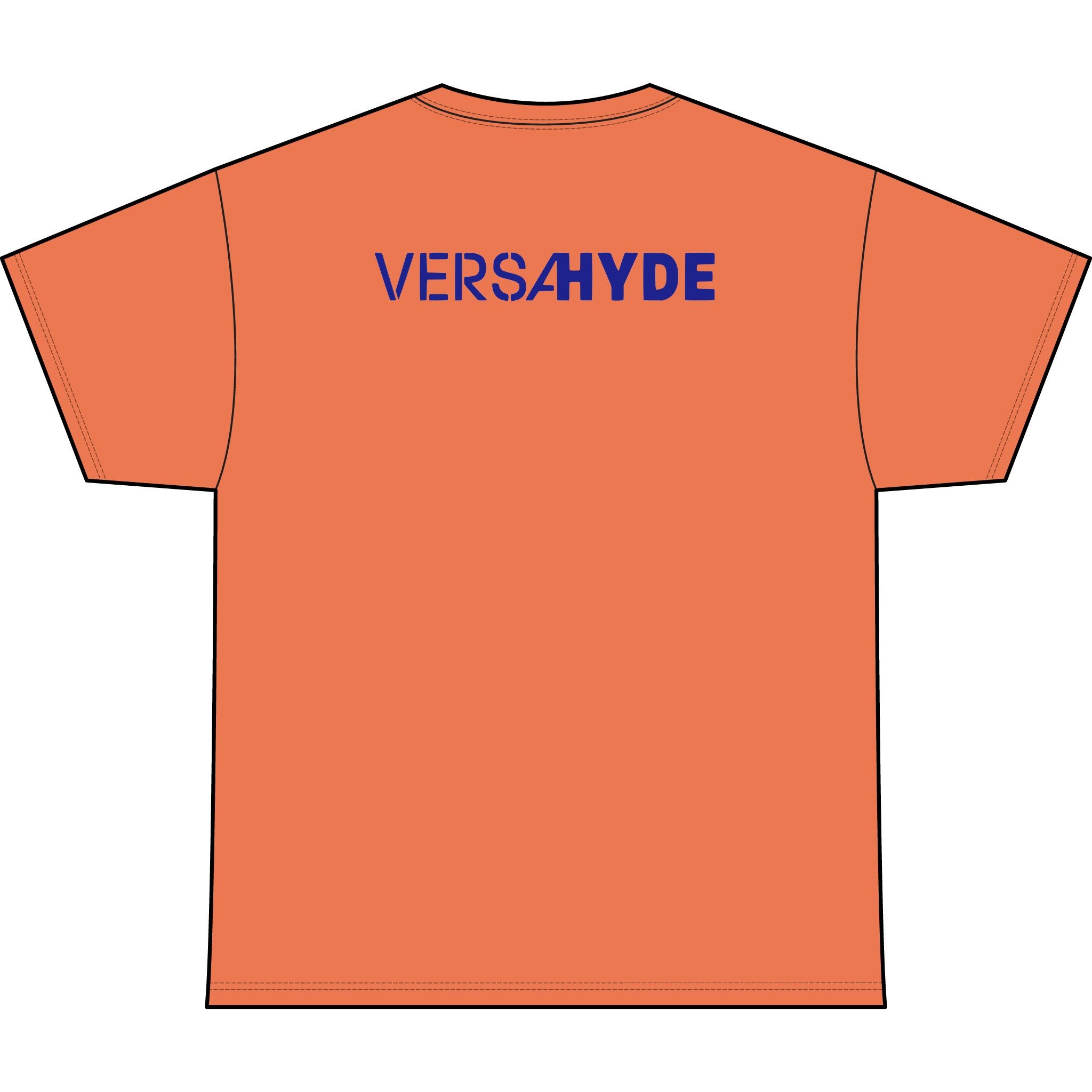 SW_VersaHyde Logo Performance Tee — Front & Back Design - Blue Font