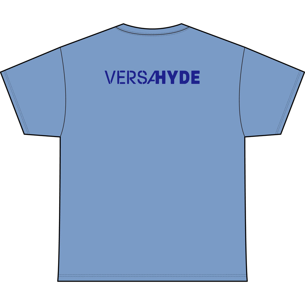 SW_VersaHyde Logo Performance Tee — Front & Back Design - Blue Font