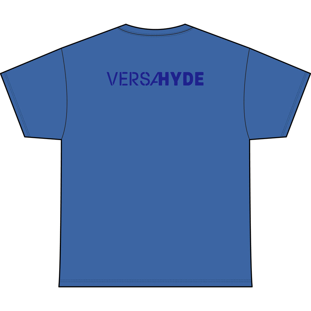 SW_VersaHyde Logo Performance Tee — Front & Back Design - Blue Font