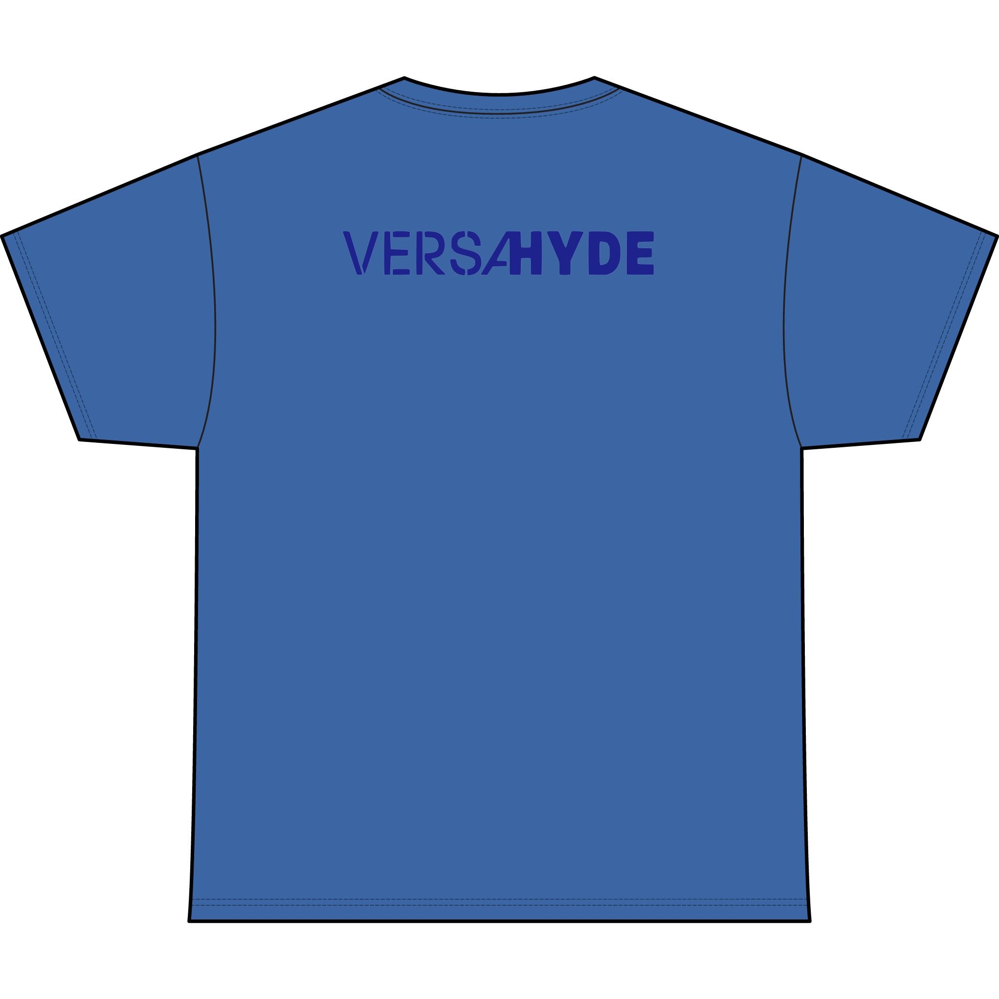 SW_VersaHyde Logo Performance Tee — Front & Back Design - Blue Font
