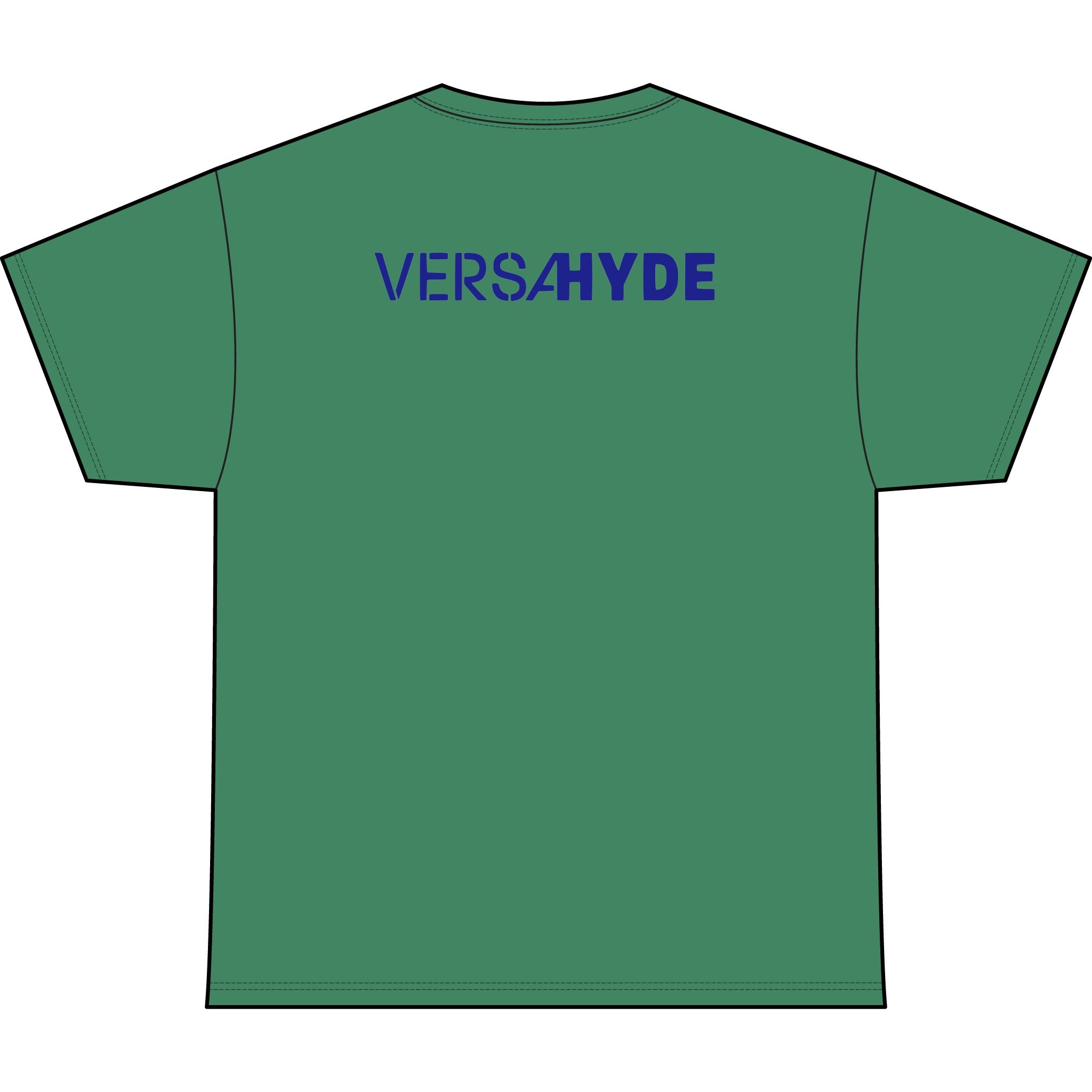 SW_VersaHyde Logo Performance Tee — Front & Back Design - Blue Font