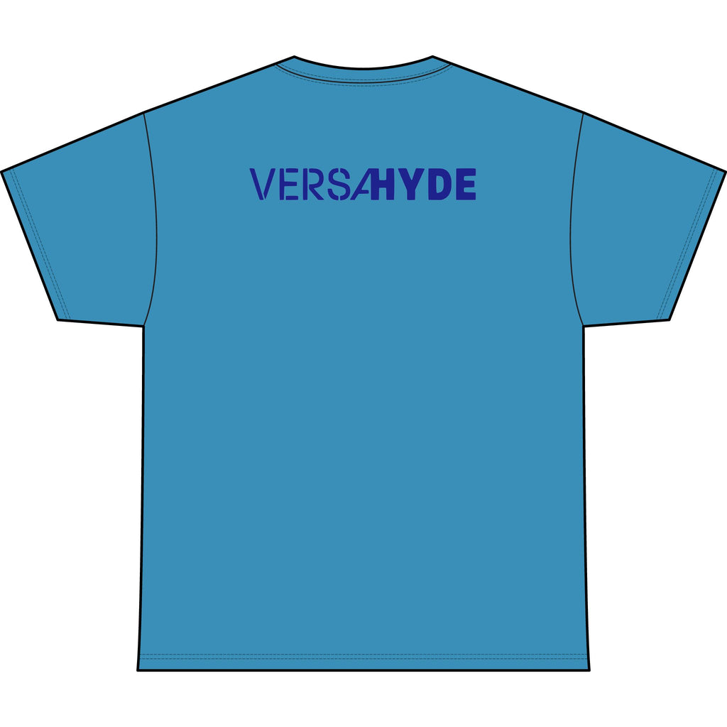 SW_VersaHyde Logo Performance Tee — Front & Back Design - Blue Font