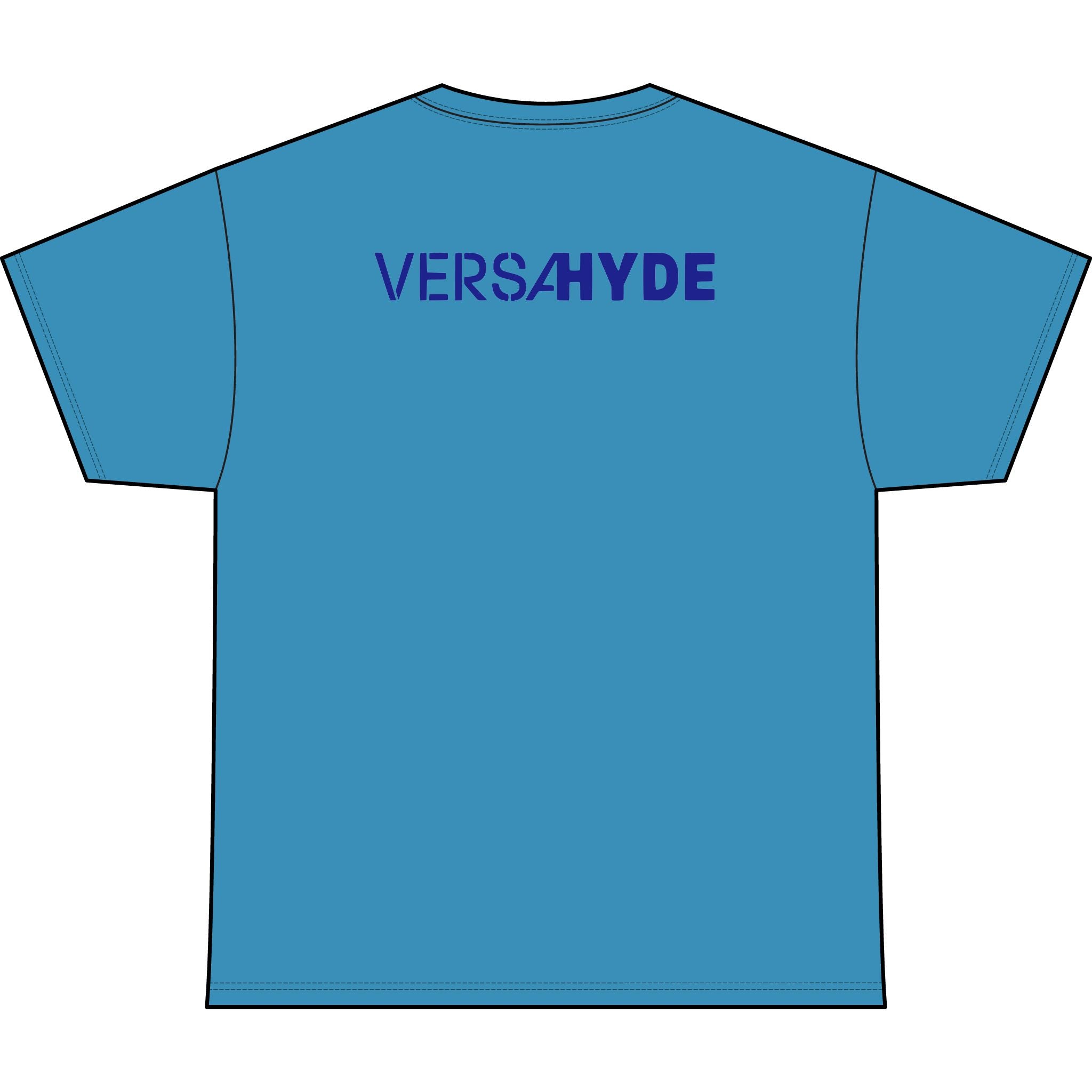 SW_VersaHyde Logo Performance Tee — Front & Back Design - Blue Font
