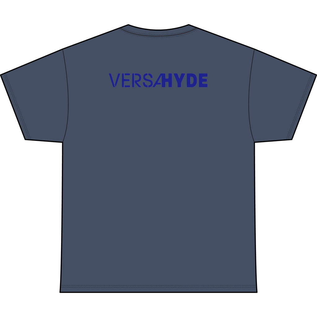 SW_VersaHyde Logo Performance Tee — Front & Back Design - Blue Font