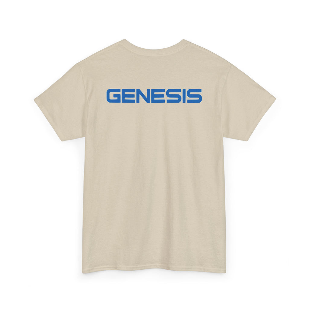 SW_Genesis Logo Tee - Front and Back Print Blue Font - 100% Cotton