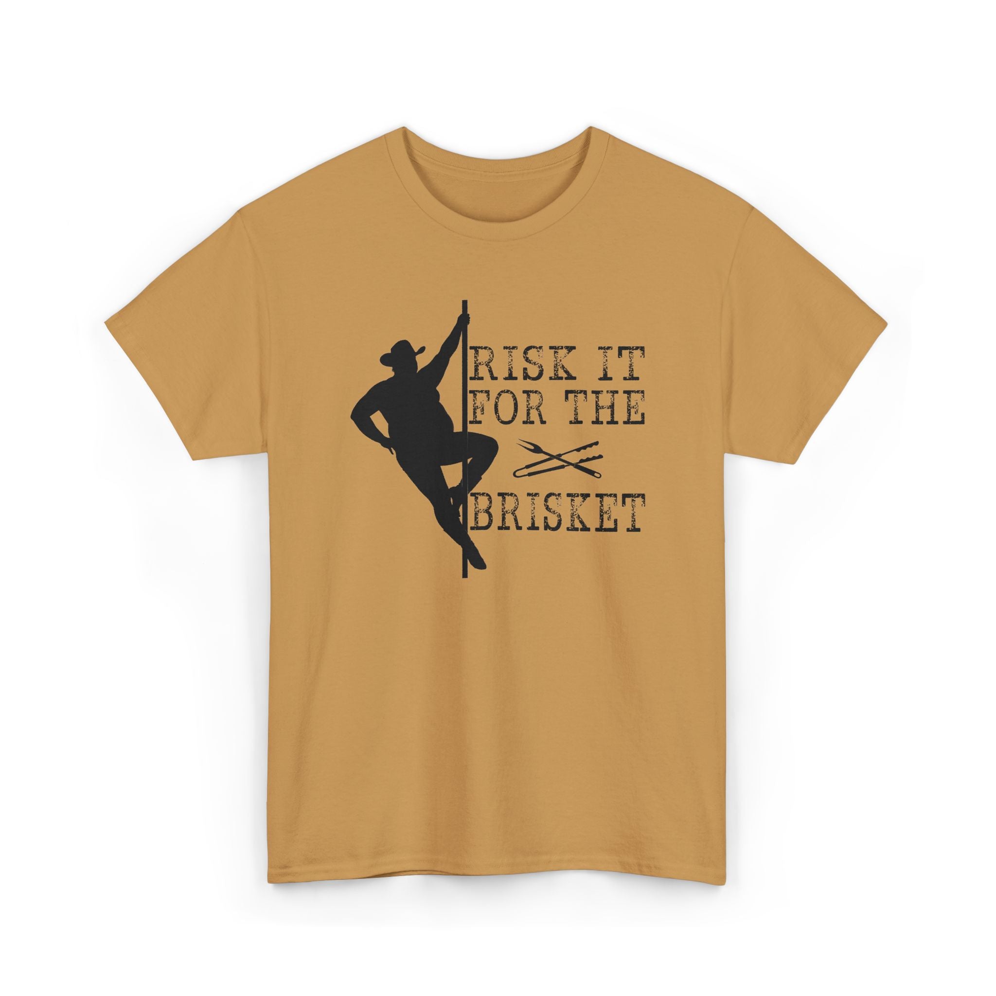 Risk It For The Brisket T-Shirt | BBQ Brisket Grill Shirt - Funny T-shirt - Great Gift