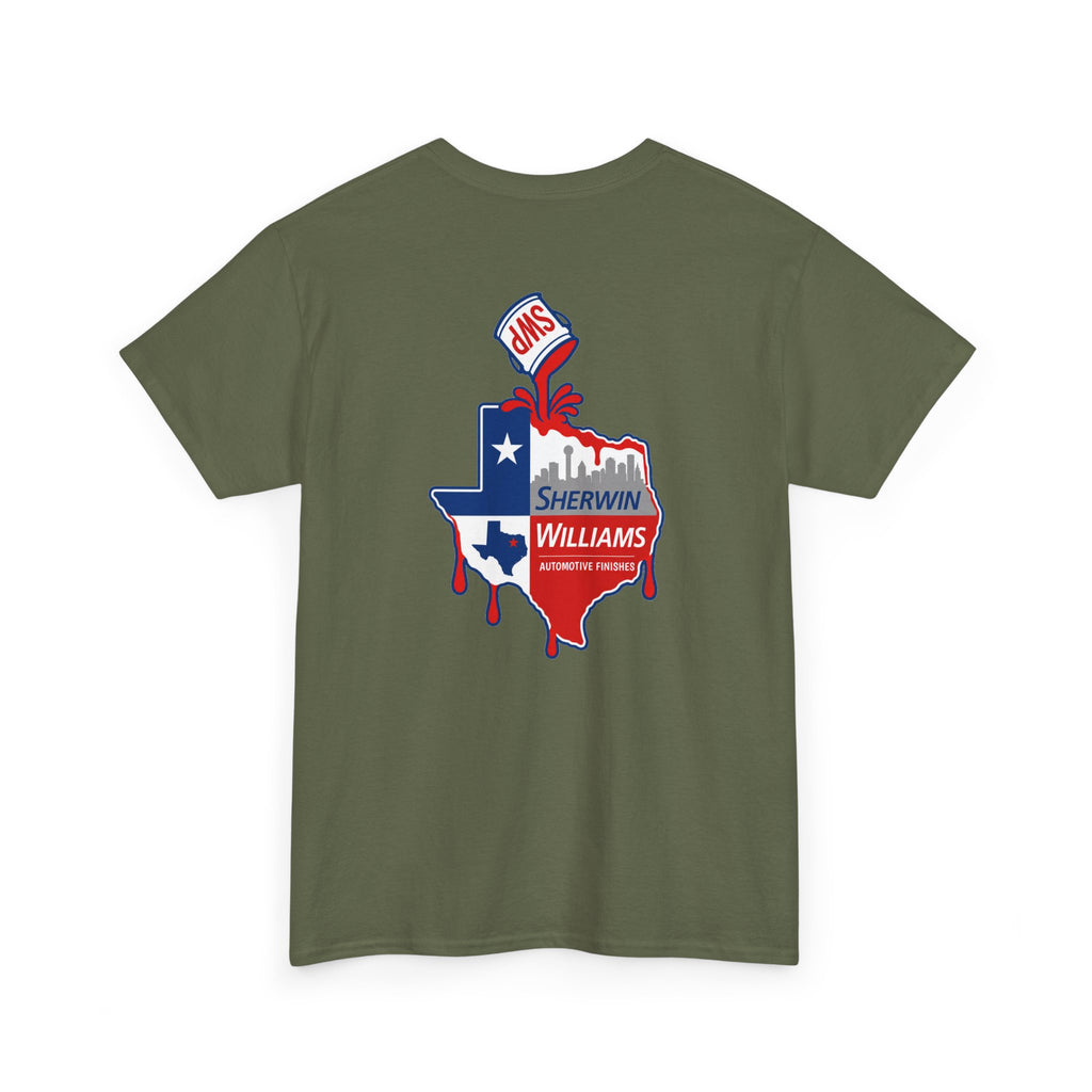 SW Cover Texas Design - T-Shirt — Paint Inspired Front & Back Design - 100% Cotton Tee