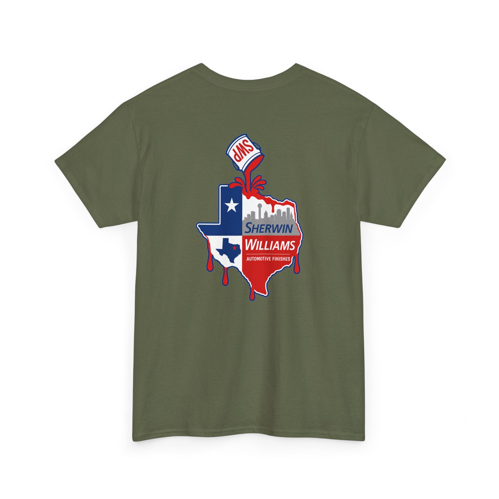 SW Cover Texas Design - T-Shirt — Paint Inspired Front & Back Design - 100% Cotton Tee