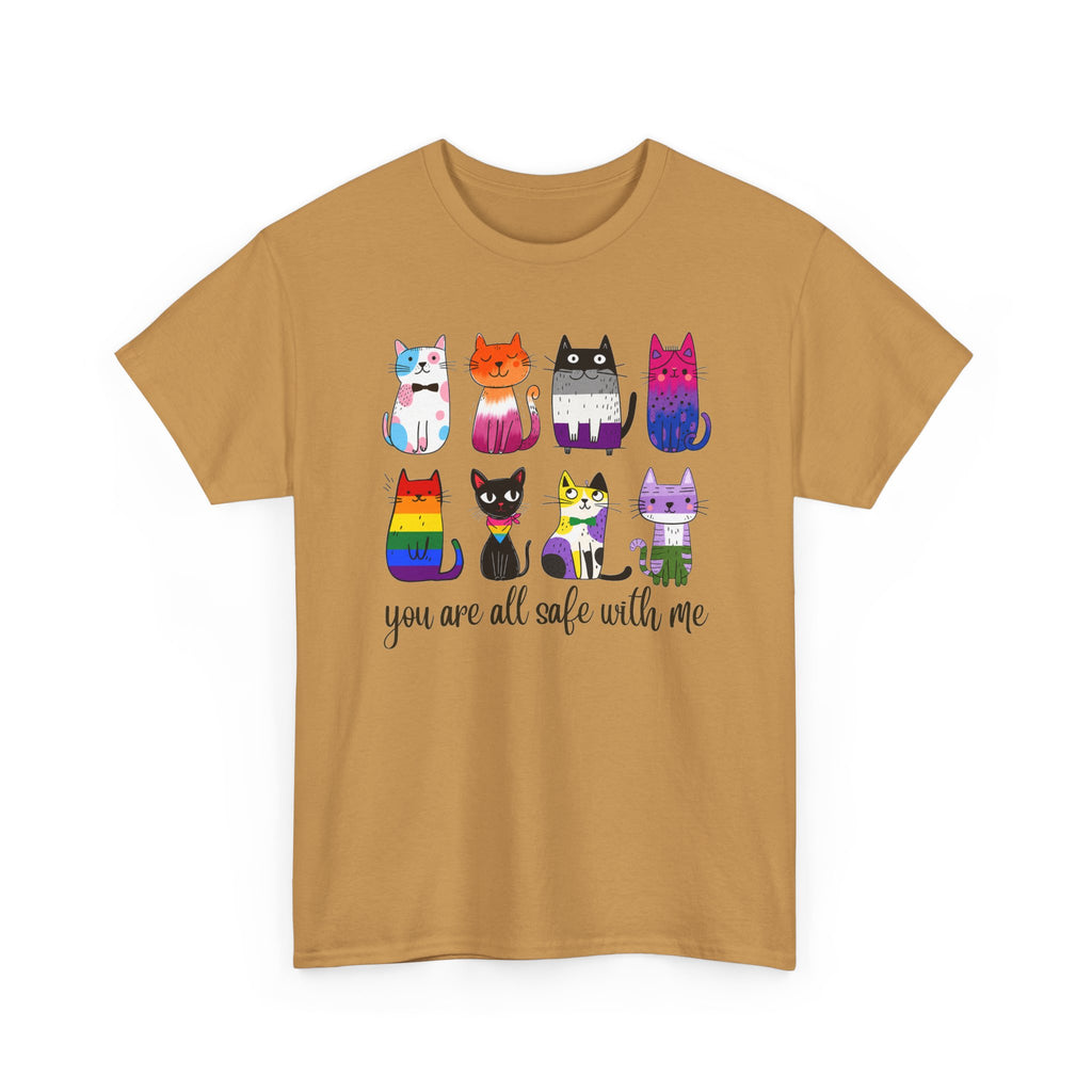 You Are All Safe With Me Cat T-Shirt — Cute Cats Representing ALL Lifestyles