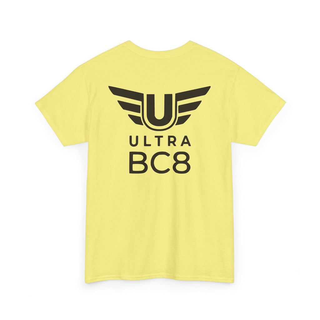 SW_Ultra BC8 Logo Tee - Front and Back Print Black Font - 100% Cotton
