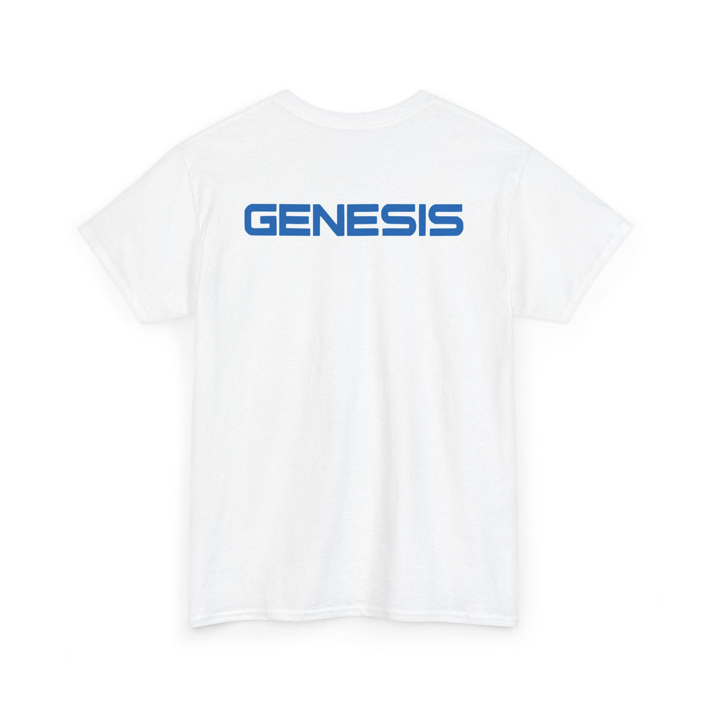 SW_Genesis Logo Tee - Front and Back Print Blue Font - 100% Cotton