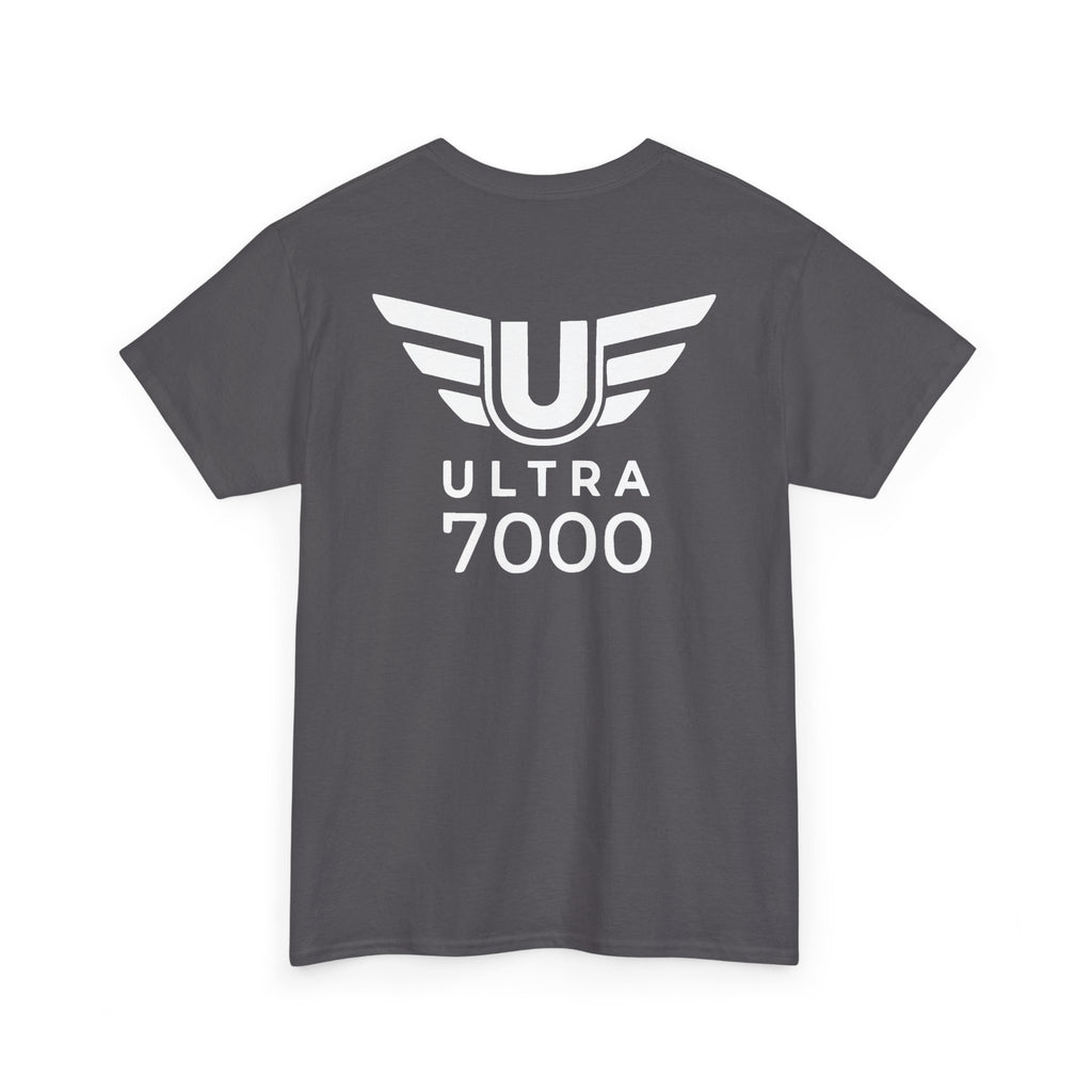 SW_Ultra 7000 Logo Tee - Front and Back Print - White Font - 100% Cotton