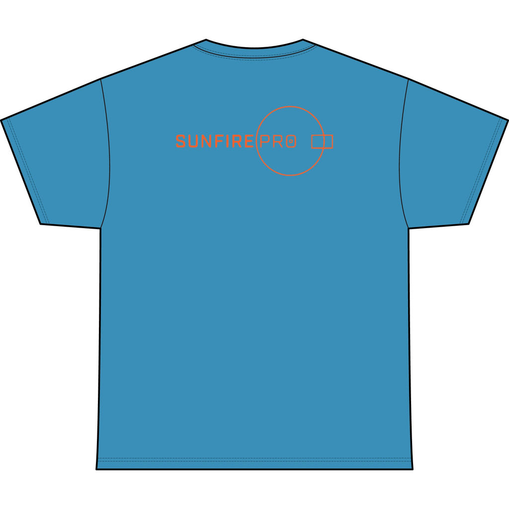 SW_SUNFIRE PRO Logo Performance Tee — Front & Back Design - Orange Font