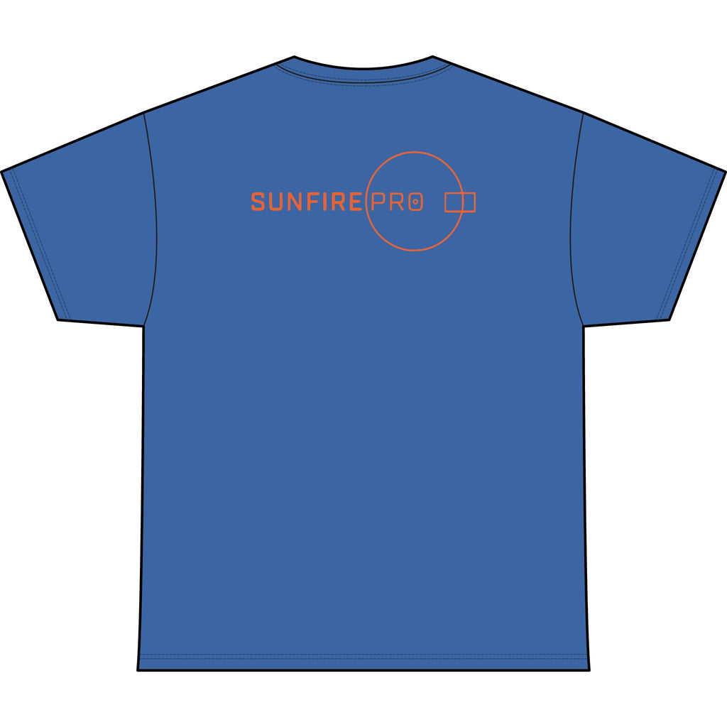 SW_SUNFIRE PRO Logo Performance Tee — Front & Back Design - Orange Font