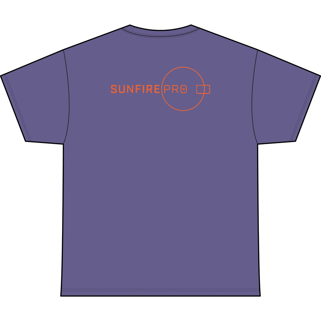 SW_SUNFIRE PRO Logo Performance Tee — Front & Back Design - Orange Font