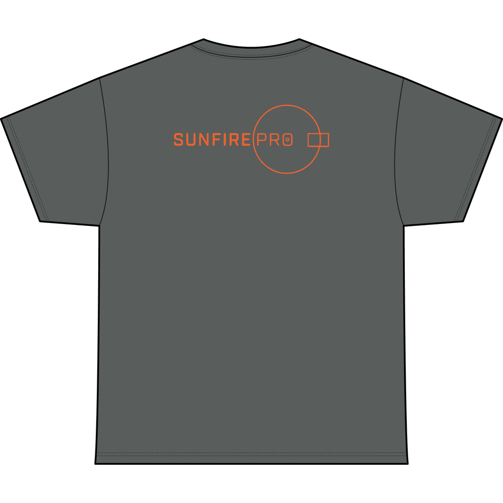 SW_SUNFIRE PRO Logo Performance Tee — Front & Back Design - Orange Font