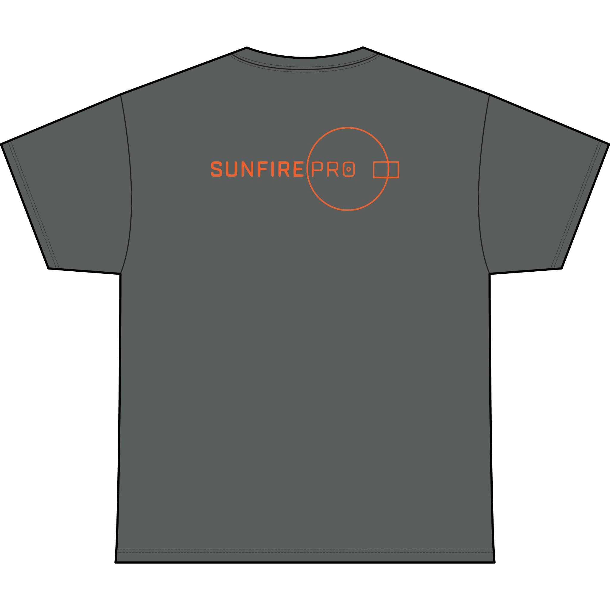 SW_SUNFIRE PRO Logo Performance Tee — Front & Back Design - Orange Font