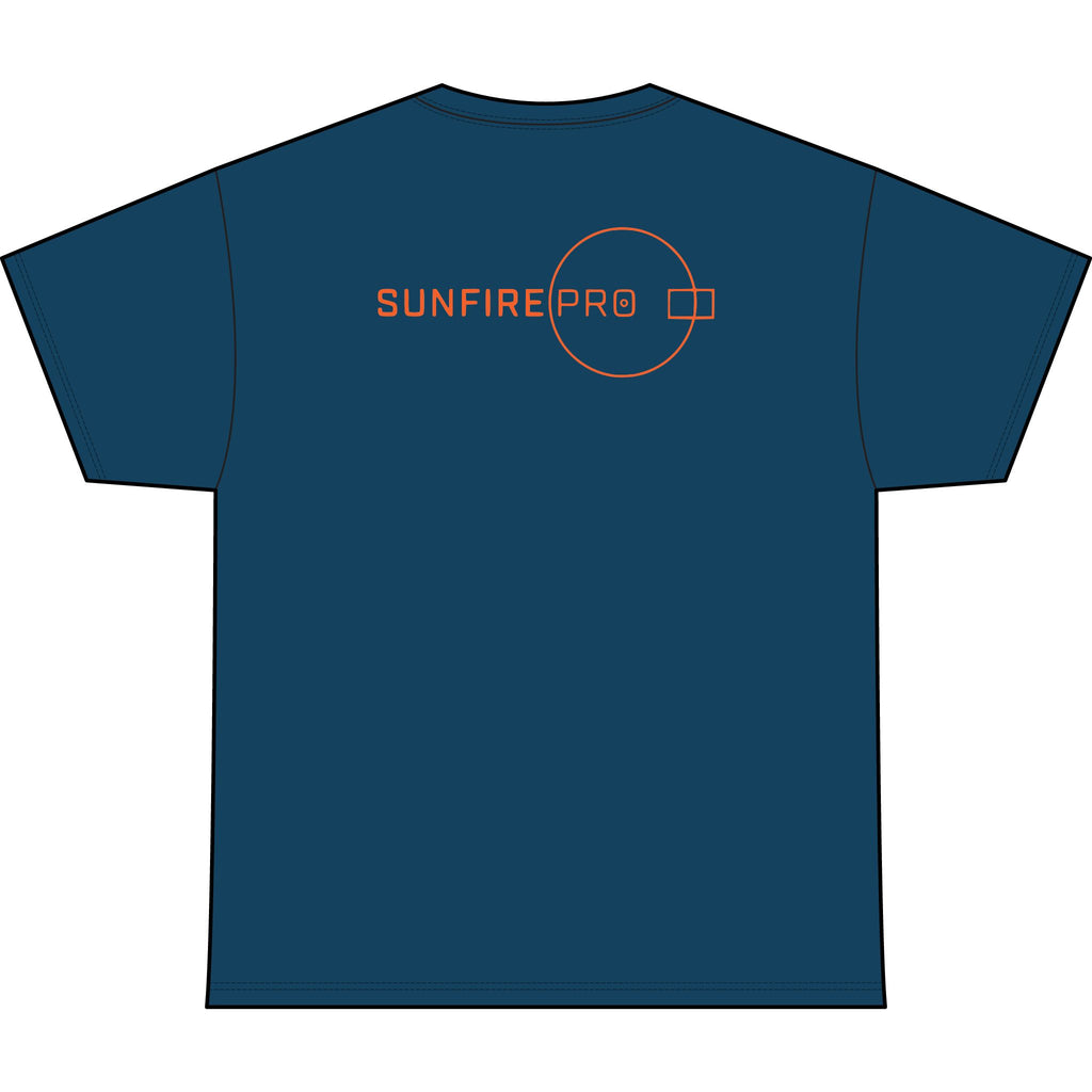 SW_SUNFIRE PRO Logo Performance Tee — Front & Back Design - Orange Font