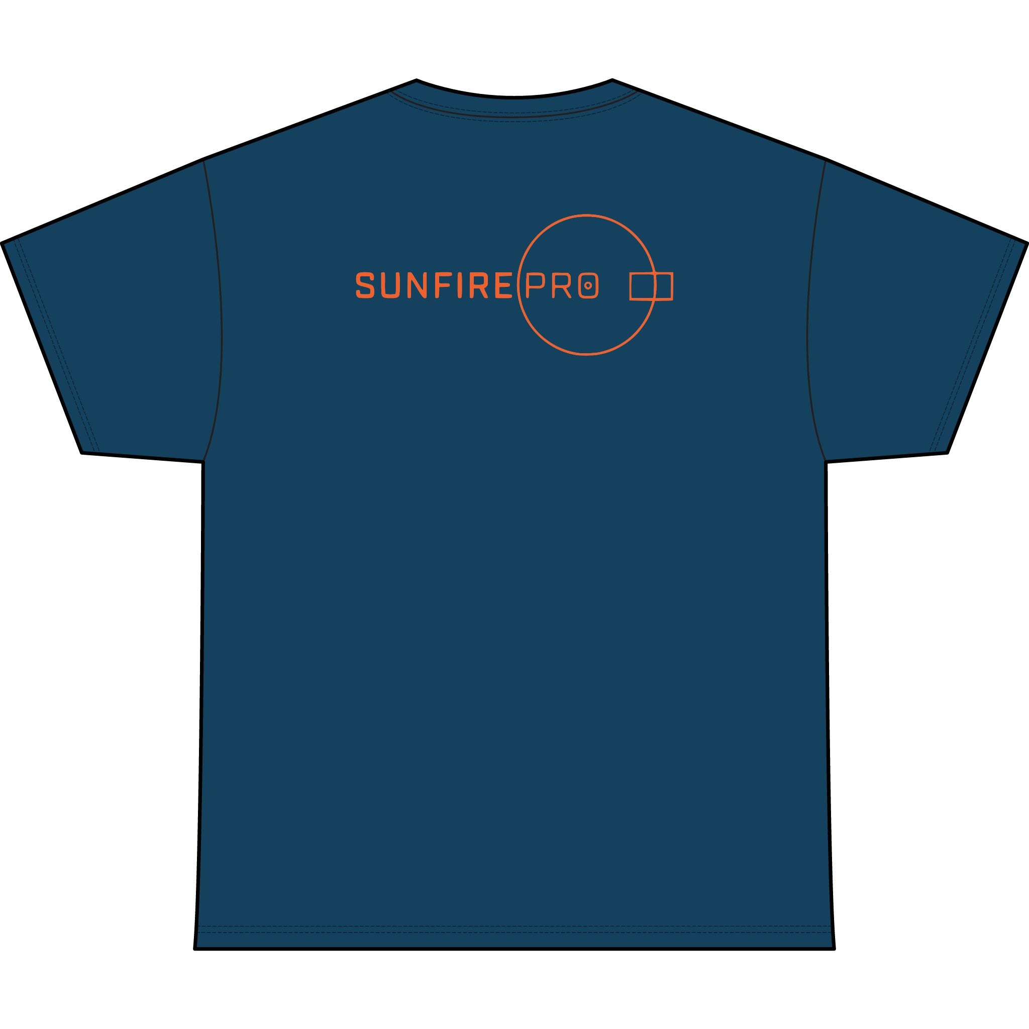 SW_SUNFIRE PRO Logo Performance Tee — Front & Back Design - Orange Font