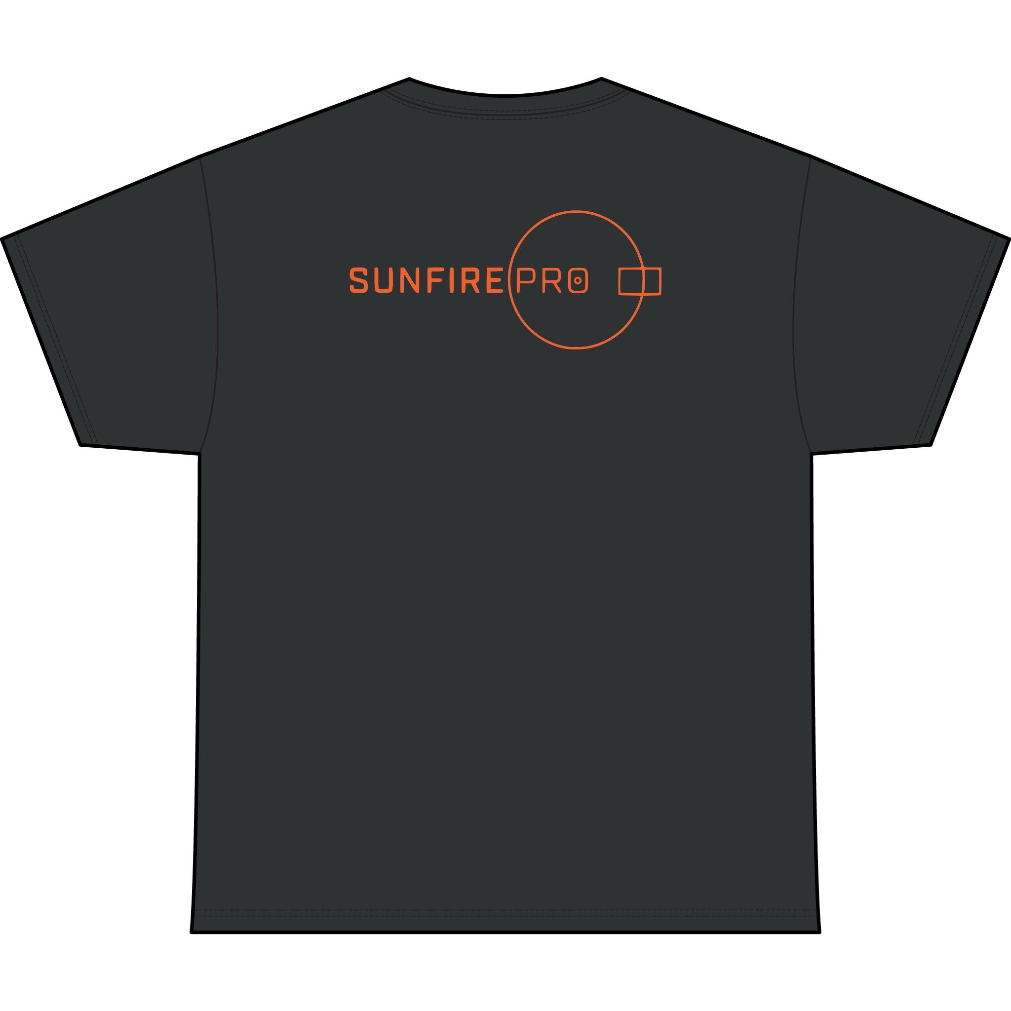 SW_SUNFIRE PRO Logo Performance Tee — Front & Back Design - Orange Font