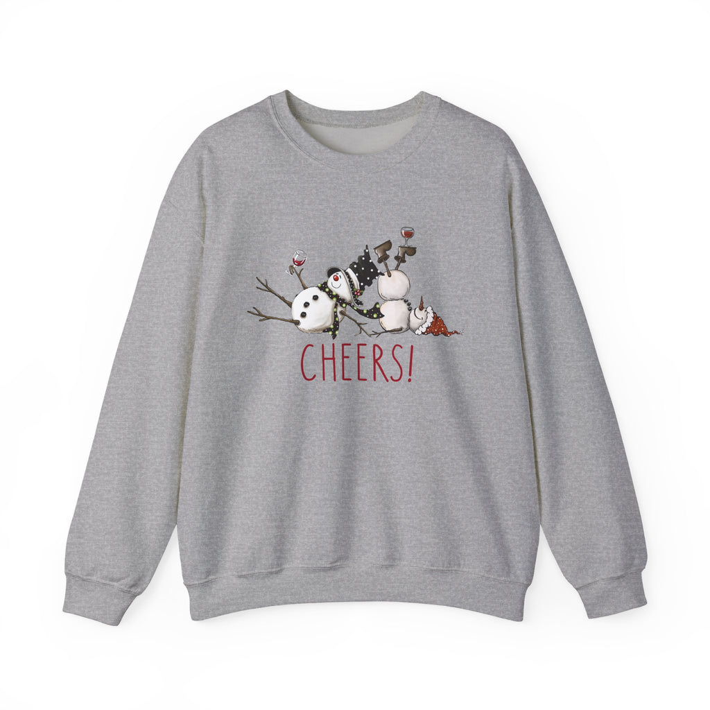 Cheers to Tipsy Snowman BFFs! Perfect Sweatshirt, Holiday Fun, Winter Wear, Christmas Crewneck, Festive Pullover, Party Tops, Best Friends