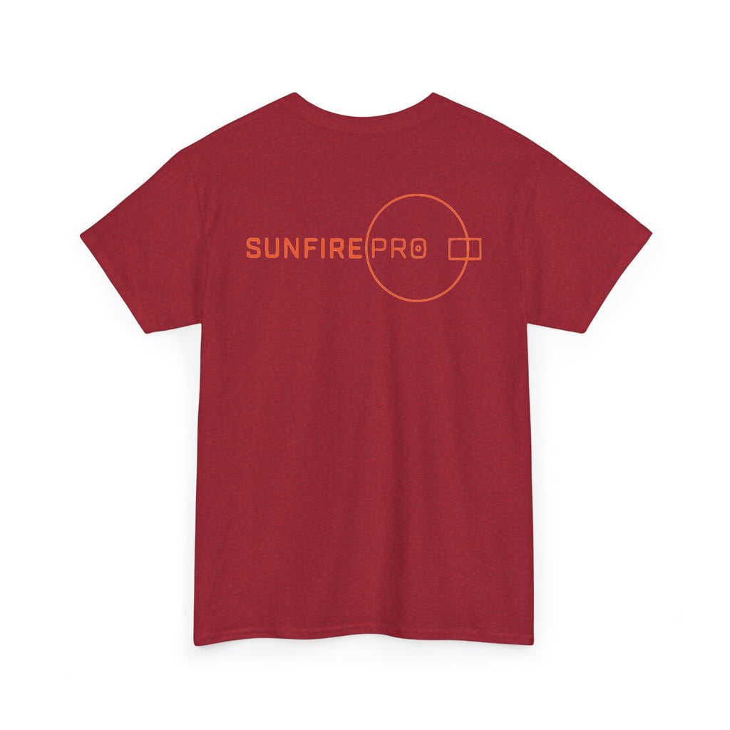 SW_SUNFIRE PRO Logo Tee - Front and Back Print Orange Font - 100% Cotton