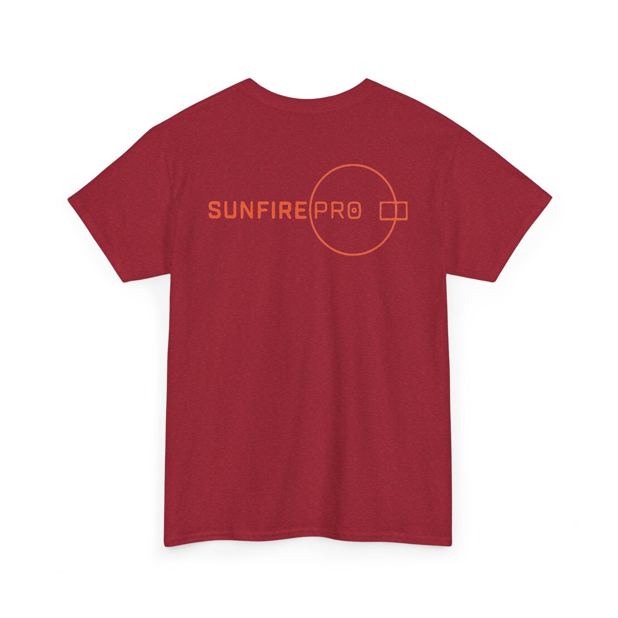 SW_SUNFIRE PRO Logo Tee - Front and Back Print Orange Font - 100% Cotton