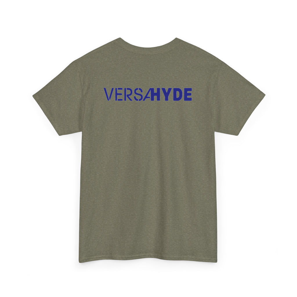 SW_VersaHyde Logo Tee - Front and Back Print Blue Font - 100% Cotton