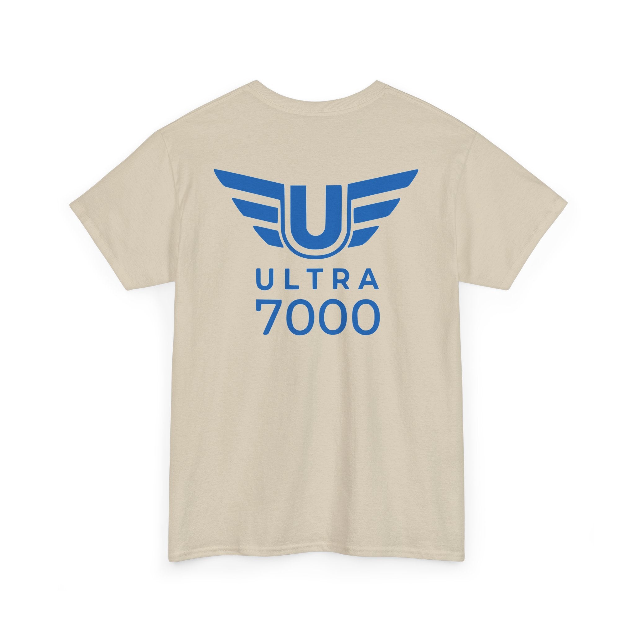 SW_Ultra 7000 Logo Tee - Front and Back Print Blue Font - 100% Cotton