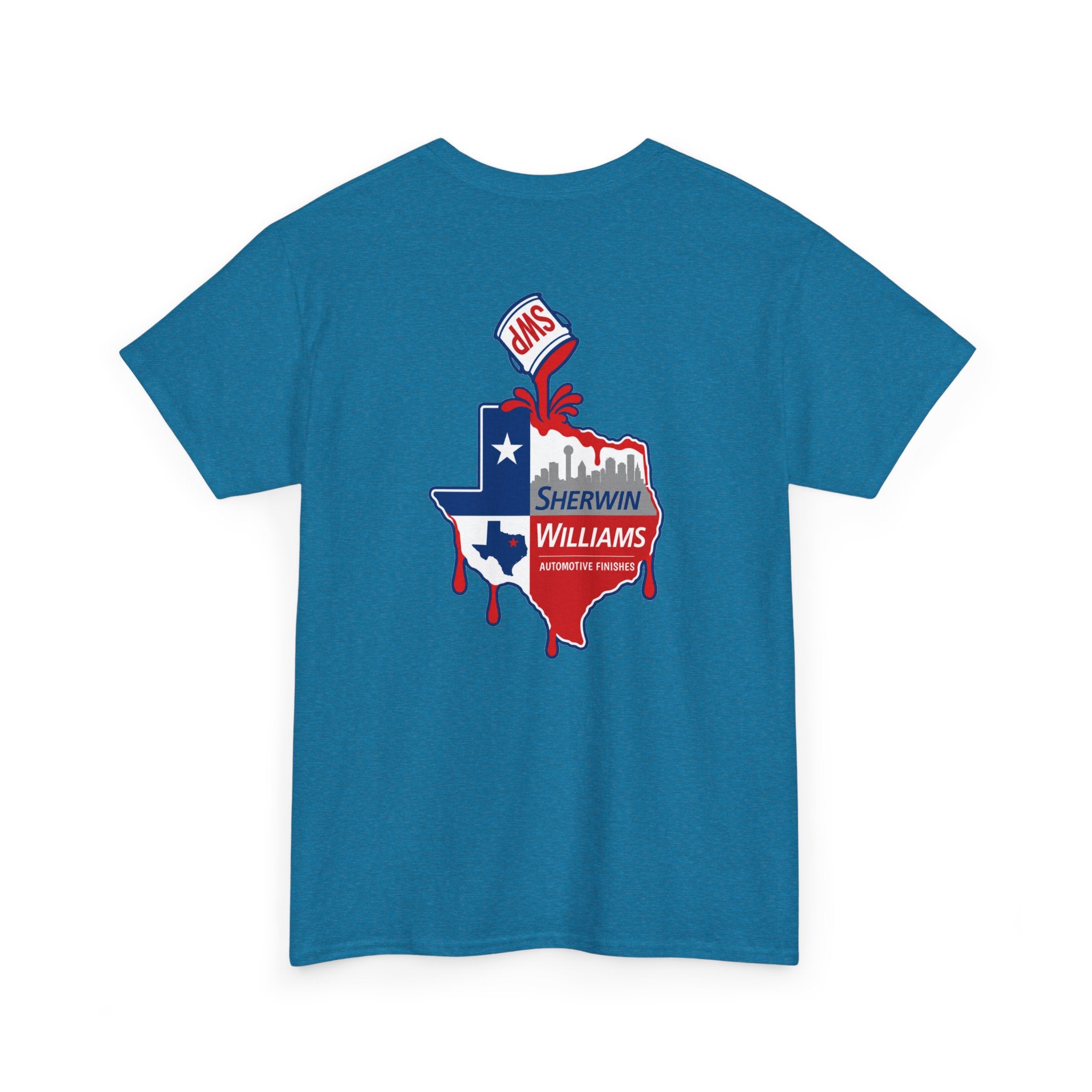 SW Cover Texas Design - T-Shirt — Paint Inspired Front & Back Design - 100% Cotton Tee