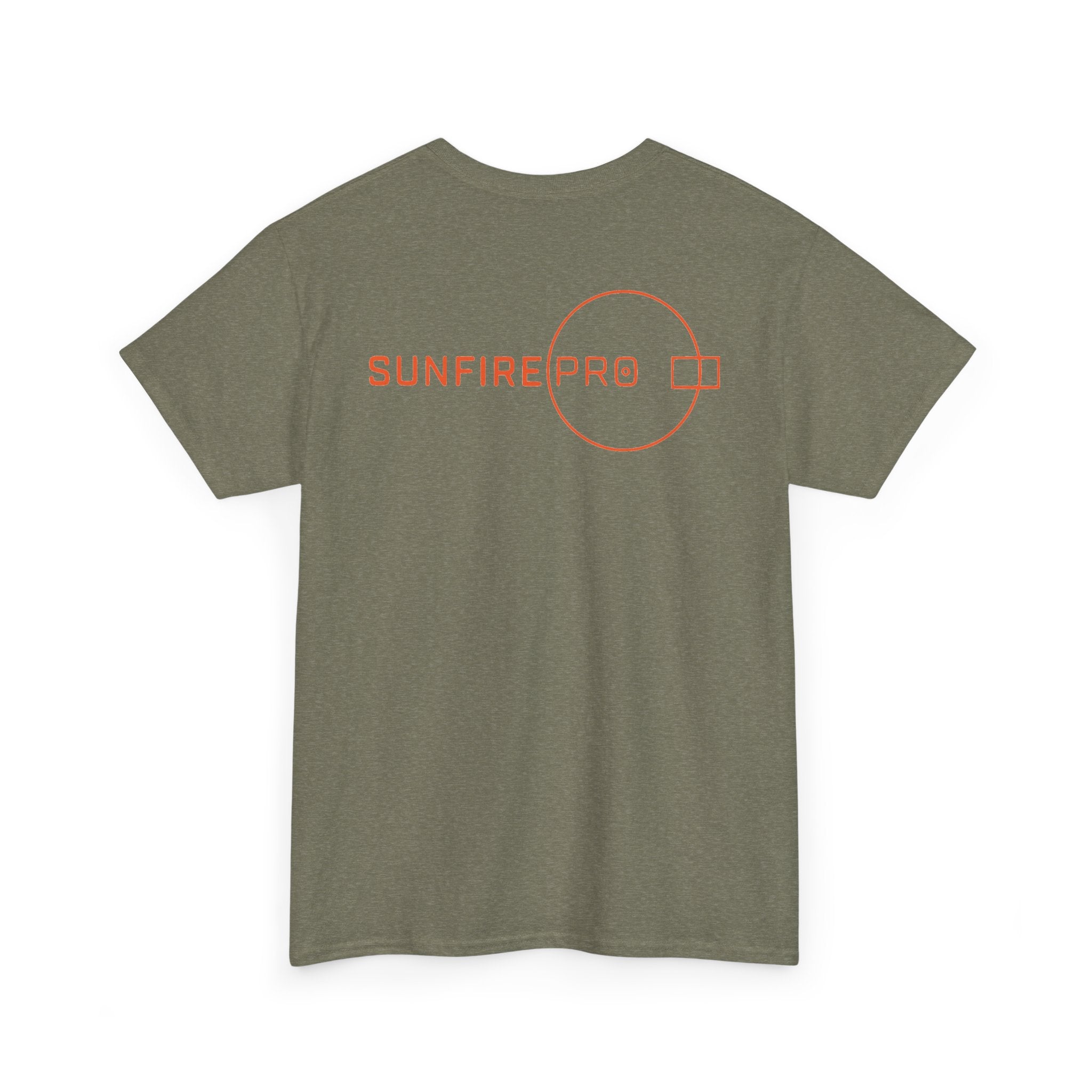 SW_SUNFIRE PRO Logo Tee - Front and Back Print Orange Font - 100% Cotton