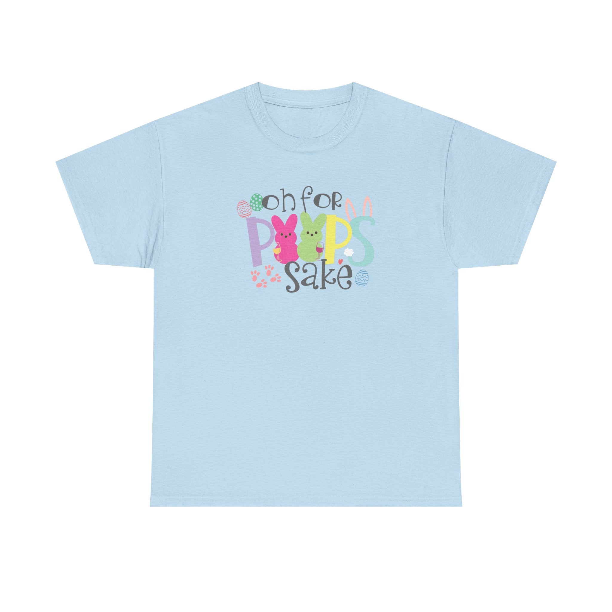 Cute Easter Vibes Tee, Funny Peeps Saying Shirt, Festive Egg Hunt Apparel, Oh for Peeps Sake, Easter Bunny Fun and Sassy, Holiday attire