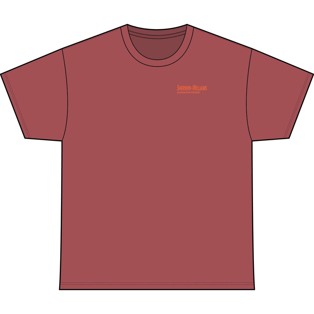 SW_SUNFIRE PRO Logo Performance Tee — Front & Back Design - Orange Font