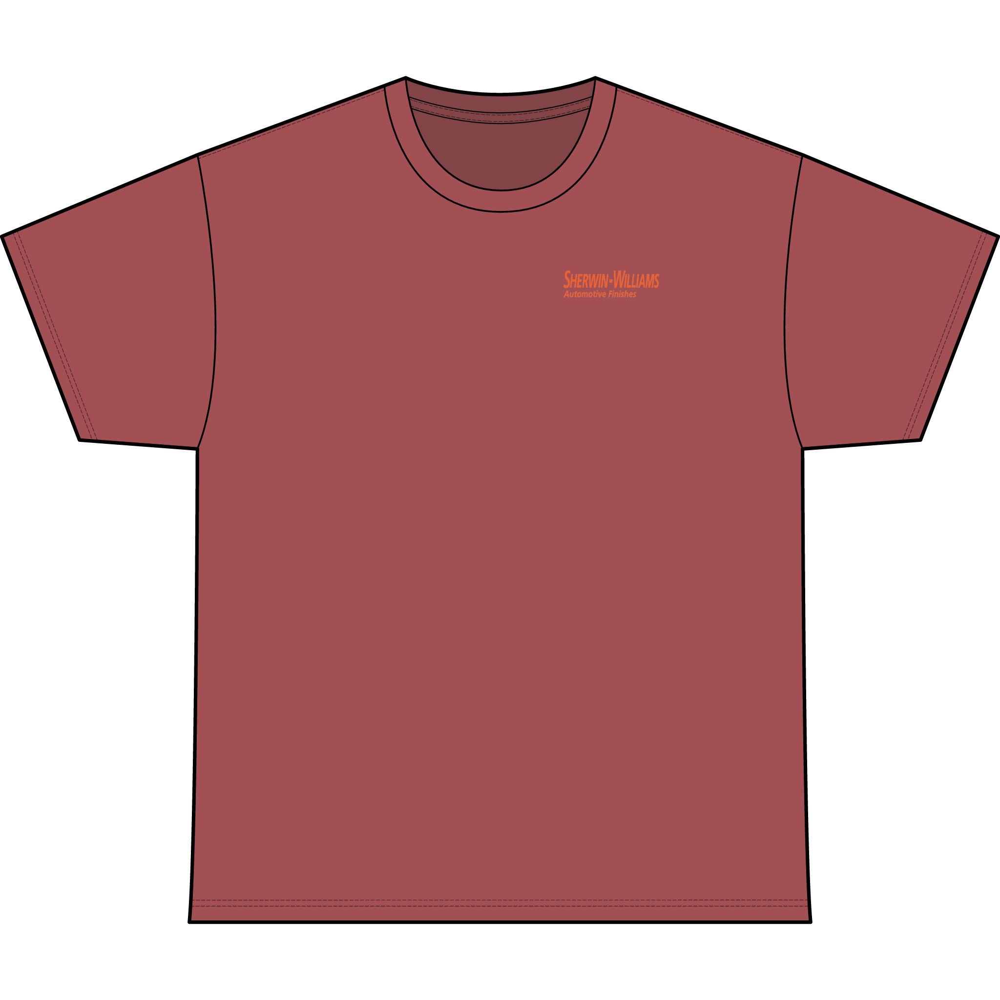 SW_SUNFIRE PRO Logo Performance Tee — Front & Back Design - Orange Font