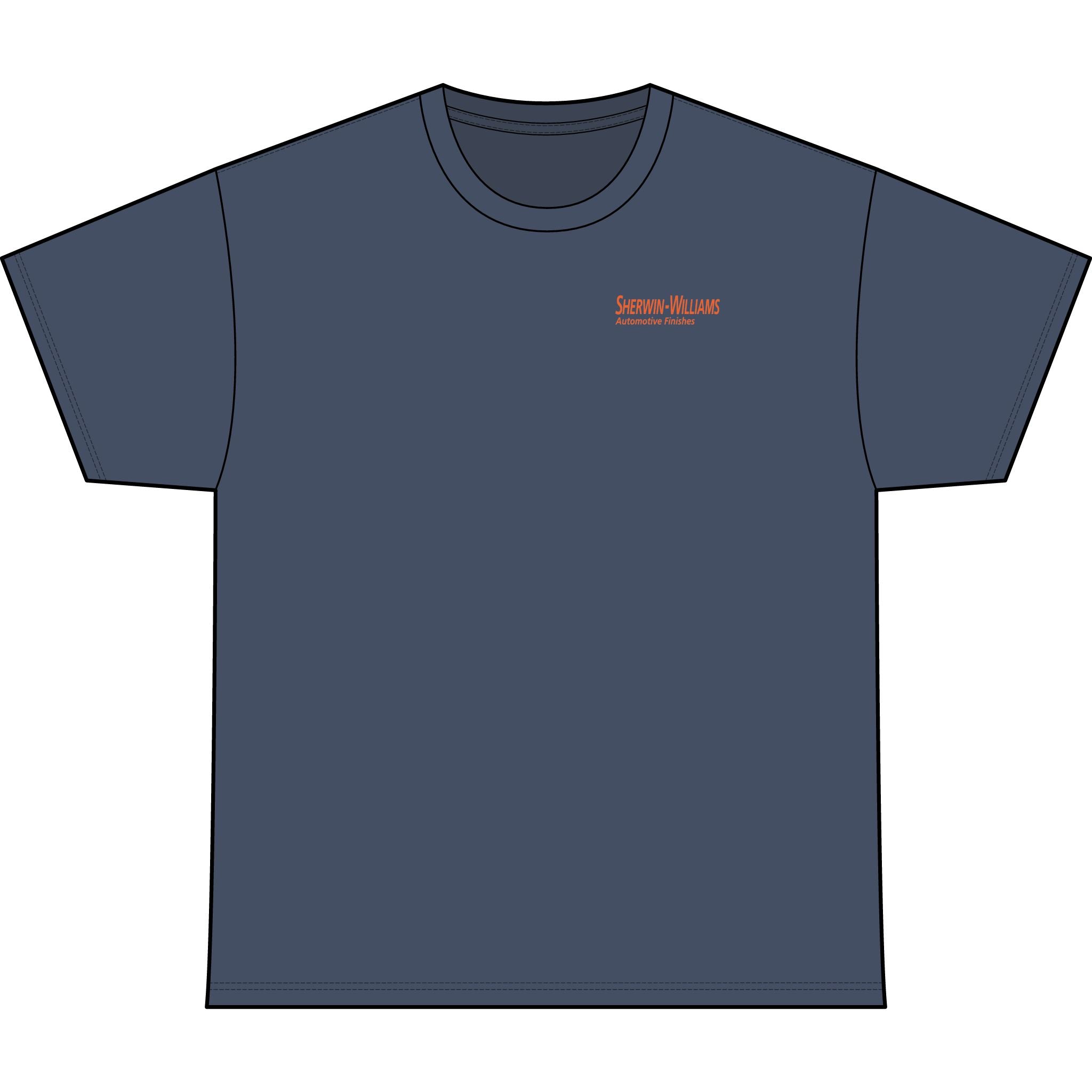 SW_SUNFIRE PRO Logo Performance Tee — Front & Back Design - Orange Font